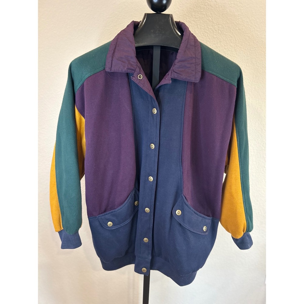 Vintage‎ Be In The Current Seen Colorblock Jacket Women's One Size Fits All